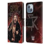 Head Case Designs Officially Licensed WWE LED Seth Rollins Leather Wallet Case Compatible With Apple iPhone 14
