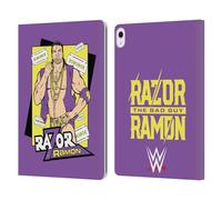 Head Case Designs Officially Licensed WWE Legends Illustrated Razor Ramon Leather Wallet Case Compatible With Apple iPad Air 13 2024/2025