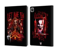 Head Case Designs Officially Licensed WWE Let Me In Bray Wyatt Leather Wallet Case Compatible With Apple iPad Pro 12.9 2020/2021/2022