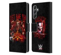 Head Case Designs Officially Licensed WWE Let Me In Bray Wyatt Leather Wallet Case Compatible With Samsung Galaxy A25 5G