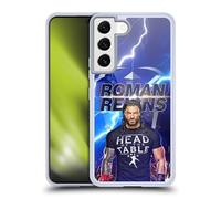 Head Case Designs Officially Licensed WWE Lightning Roman Reigns Gel Case [Military Grade Protection] Compatible with Samsung Galaxy S22 5G and Compatible with MagSafe