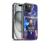 Head Case Designs Officially Licensed WWE Lightning Roman Reigns Gel Case [Military Grade Protection] Compatible With Apple iPhone 15
