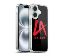 Head Case Designs Officially Licensed WWE Logo LA Knight Gel Case [Military Grade Protection] Compatible with Apple iPhone 16 and Compatible with MagSafe