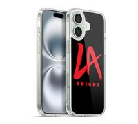 Head Case Designs Officially Licensed WWE Logo LA Knight Gel Case [Military Grade Protection] Compatible with Apple iPhone 16 Plus and Compatible with MagSafe
