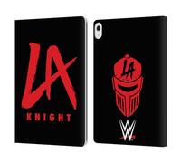 Head Case Designs Officially Licensed WWE Logo LA Knight Leather Wallet Case Compatible With Apple iPad Air 13 2024/2025