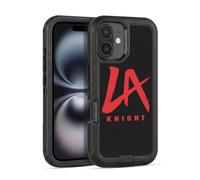 Head Case Designs Officially Licensed WWE Logo LA Knight Ultra-Armoured Shockproof Case [Military Grade Protection] Compatible With Apple iPhone 16