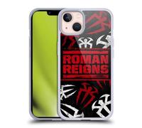 Head Case Designs Officially Licensed WWE Logo Pattern Roman Reigns Soft Gel Case Compatible With Apple iPhone 13