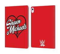 Head Case Designs Officially Licensed WWE Logo Shawn Michaels Leather Wallet Case Compatible With Apple iPad Air 13 2024/2025