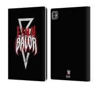 Head Case Designs Officially Licensed WWE Logotype Finn Balor Leather Wallet Case Compatible With Apple iPad Pro 11 M4 2024