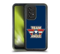 Head Case Designs Officially Licensed WWE Logotype Kurt Angle Ultra-Armoured Shockproof Case [Military Grade Protection] Compatible With Galaxy A33 5G (2022)