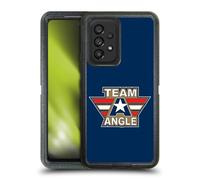 Head Case Designs Officially Licensed WWE Logotype Kurt Angle Ultra-Armoured Shockproof Case [Military Grade Protection] Compatible With Samsung Galaxy A53 5G (2022)