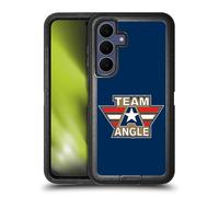 Head Case Designs Officially Licensed WWE Logotype Kurt Angle Ultra-Armoured Shockproof Case [Military Grade Protection] Compatible With Samsung Galaxy S25 FE