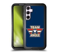 Head Case Designs Officially Licensed WWE Logotype Kurt Angle Ultra-Armoured Shockproof Case [Military Grade Protection] Compatible With Samsung Galaxy A35 5G