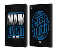 Head Case Designs Officially Licensed WWE Main Event Jey Uso Leather Wallet Case Compatible With Apple iPad 10.2 2019/2020/2021