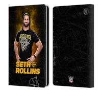 Head Case Designs Officially Licensed WWE Monday Night Messiah Seth Rollins Leather Wallet Case Compatible With Amazon Fire 7 2022