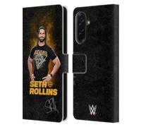 Head Case Designs Officially Licensed WWE Monday Night Messiah Seth Rollins Leather Wallet Case Compatible With Samsung Galaxy A36 5G