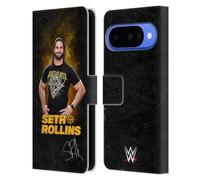 Head Case Designs Officially Licensed WWE Monday Night Messiah Seth Rollins Leather Wallet Case Compatible With Google Pixel 10