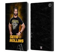 Head Case Designs Officially Licensed WWE Monday Night Messiah Seth Rollins Leather Wallet Case Compatible With Amazon Fire Max 11 2023