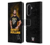 Head Case Designs Officially Licensed WWE Monday Night Messiah Seth Rollins Leather Wallet Case Compatible With Samsung Galaxy A17 4G / 5G
