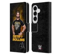 Head Case Designs Officially Licensed WWE Monday Night Messiah Seth Rollins Leather Wallet Case Compatible With Samsung Galaxy S26