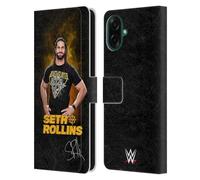 Head Case Designs Officially Licensed WWE Monday Night Messiah Seth Rollins Leather Wallet Case Compatible With Samsung Galaxy A07