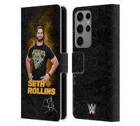 Head Case Designs Officially Licensed WWE Monday Night Messiah Seth Rollins Leather Wallet Case Compatible With Samsung Galaxy S23 Ultra 5G