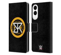 Head Case Designs Officially Licensed WWE Monogram Seth Rollins Leather Wallet Case Compatible With Samsung Galaxy S25 Edge