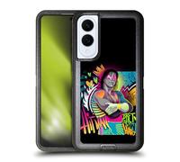 Head Case Designs Officially Licensed WWE Neon Art Bret Hart Ultra-Armoured Shockproof Case [Military Grade Protection] Compatible With Samsung Galaxy S25 Edge