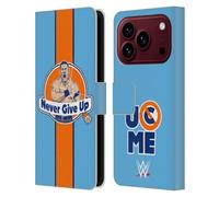 Head Case Designs Officially Licensed WWE Never Give Up John Cena Leather Wallet Case Compatible With Apple iPhone 18 Pro