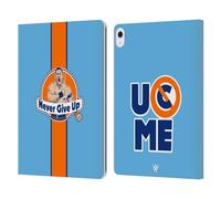 Head Case Designs Officially Licensed WWE Never Give Up John Cena Leather Wallet Case Compatible With Apple iPad Air 13 2024/2025