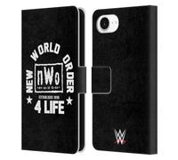 Head Case Designs Officially Licensed WWE New World Order 4 Life Superstars 7 Leather Wallet Case Compatible With Apple iPhone 16e