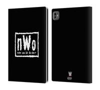 Head Case Designs Officially Licensed WWE New World Order Black & White Superstars 7 Leather Wallet Case Compatible With Apple iPad Pro 11 M4 2024