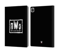 Head Case Designs Officially Licensed WWE New World Order Black & White Superstars 7 Leather Wallet Case Compatible With Apple iPad Pro 13 M4 2024