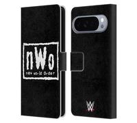 Head Case Designs Officially Licensed WWE New World Order Black & White Superstars 7 Leather Wallet Case Compatible With Google Pixel 10 Pro XL