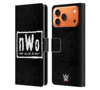 Head Case Designs Officially Licensed WWE New World Order Black & White Superstars 7 Leather Wallet Case Compatible With Apple iPhone 17 Pro Max