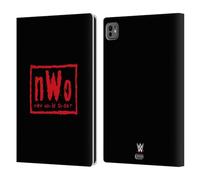 Head Case Designs Officially Licensed WWE New World Order Red and Black Superstars 7 Leather Wallet Case Compatible With Apple iPad Pro 11 M4 2024