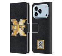 Head Case Designs Officially Licensed WWE NXT Champion Title Belts Leather Wallet Case Compatible With Apple iPhone 17 Pro