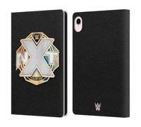 Head Case Designs Officially Licensed WWE NXT Championship Title Belts Leather Wallet Case Compatible With Apple iPad mini (2021/2024)