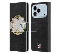 Head Case Designs Officially Licensed WWE NXT Championship Title Belts Leather Wallet Case Compatible With Apple iPhone 17 Pro