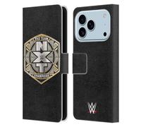 Head Case Designs Officially Licensed WWE NXT Tag Team Championship Title Belts Leather Wallet Case Compatible With Apple iPhone 17 Pro