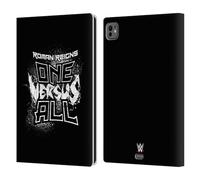 Head Case Designs Officially Licensed WWE One Versus All Roman Reigns Leather Wallet Case Compatible With Apple iPad Pro 11 M4 2024