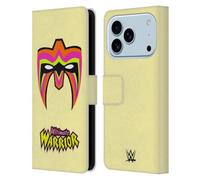 Head Case Designs Officially Licensed WWE Parts Unknown Ultimate Warrior Leather Wallet Case Compatible With Apple iPhone 17 Pro