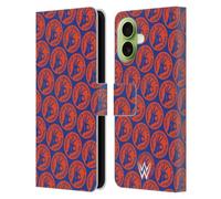 Head Case Designs Officially Licensed WWE Pattern 2017 John Cena Leather Wallet Case Compatible With Apple iPhone 17
