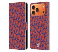 Head Case Designs Officially Licensed WWE Pattern 2017 John Cena Leather Wallet Case Compatible With Apple iPhone 17 Pro Max