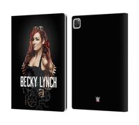 Head Case Designs Officially Licensed WWE Photo Becky Lynch Leather Wallet Case Compatible With Apple iPad Pro 13 M4 2024