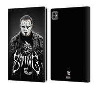 Head Case Designs Officially Licensed WWE Photo Sting Leather Wallet Case Compatible With Apple iPad Pro 11 M4 2024