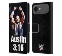 Head Case Designs Officially Licensed WWE Photo Stone Cold Steve Austin Leather Wallet Case Compatible With Apple iPhone 17 Air