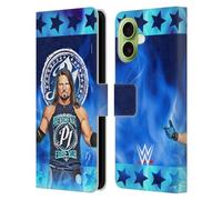 Head Case Designs Officially Licensed WWE Portrait Aj Styles Leather Wallet Case Compatible With Apple iPhone 17