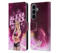 Head Case Designs Officially Licensed WWE Portrait Alexa Bliss Leather Wallet Case Compatible With Samsung Galaxy S26 Plus