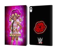 Head Case Designs Officially Licensed WWE Portrait Bianca Belair Leather Wallet Case Compatible With Apple iPad Air 13 2024/2025